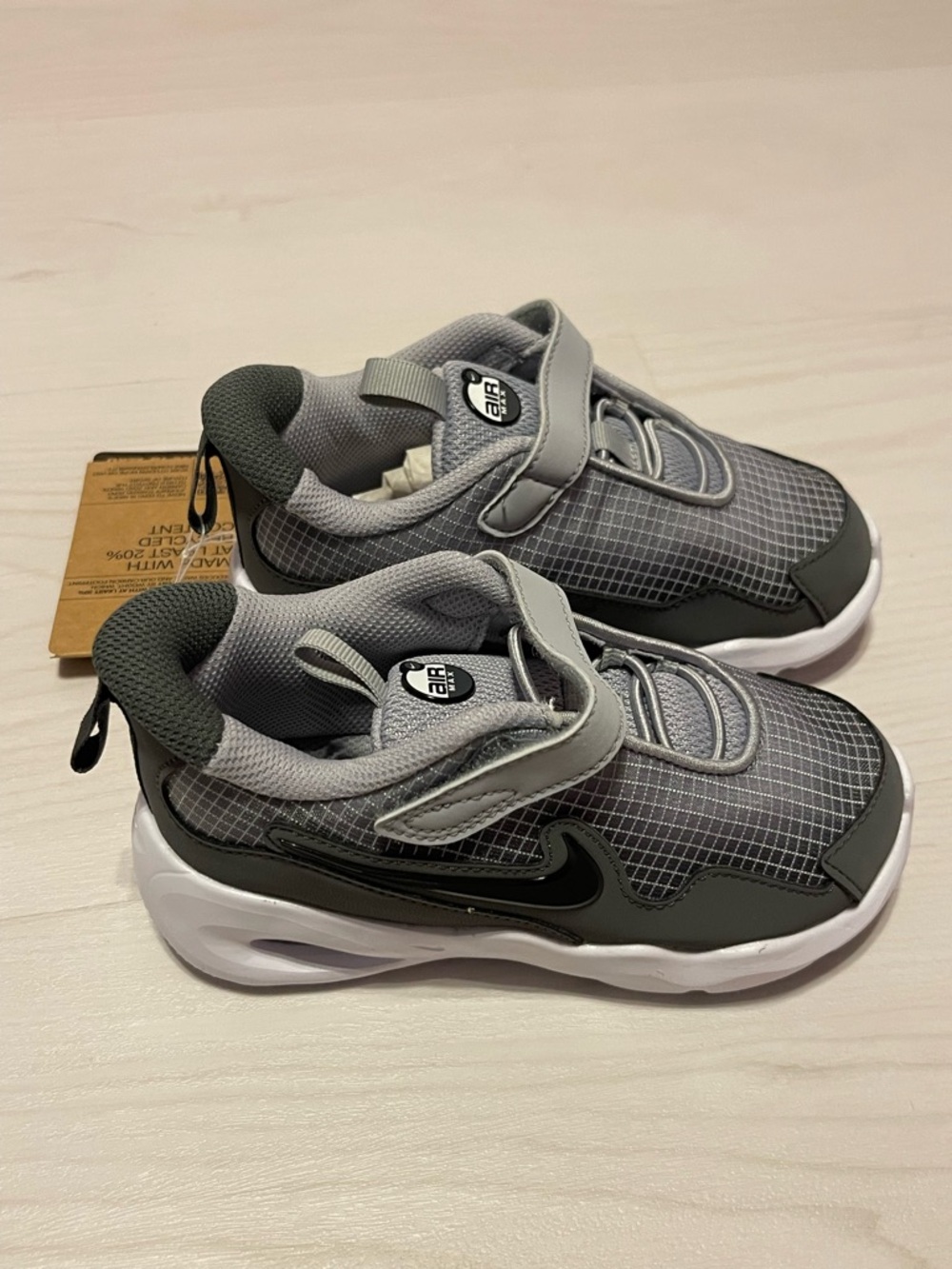 Nike Kids Gray and White Air-Inspired Sneaker